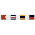 International Code of Signal/ Complete Flag Set w/ Ash Toggles (Size 2)